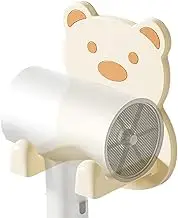 Blow Dryer Holder - Adhesive Wall Mounted Blow Dryer Rack Hair Dryer Holder - Waterproof Hair Tool Organizer Multifunctional Cartoon Bathroom Storage for Hair Dryer