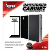 FORMULA Modern Quality Aluminium Dart Board Cabinet with Score Boards Easy Clean