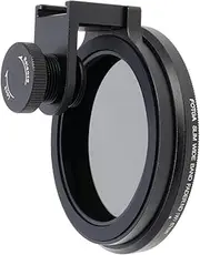 67mm Phone Filter Mount Threaded Lens Clip with Cold Shoe, Locking Knob, 15mm Opening Phone Lens Adapter Compatible with Smartphone (67mm)