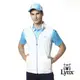 【Lynx Golf】男款涼爽透氣彩色織帶山貓織標拉鍊口袋無袖背心(二色)
