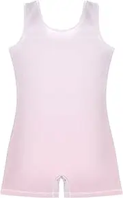 [GAIGEO] Cute Pink Gradient Toddler Gymnastics Leotards for Girls Unitard Dress Dance Outfits Shorts 2-3t