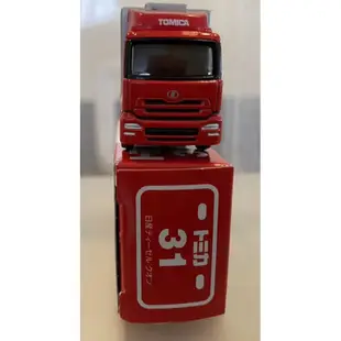 TOMY TOMICA 舊藍標 31 初回 新車貼 日產 DIESEL QUON 卡車 鷗翼車 貨車 貨櫃車 運輸車