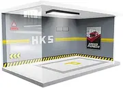 Model Car Garage Display - Car Garage Display Case, Models Collector Lights Parking, Strong Lot Car Display Stand | Car Parking Garage Display, Realistic Garage Scene Model for Bedroom, Offices