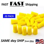 goes on like a nut - connector wire end YEL. home electrical connection supplies