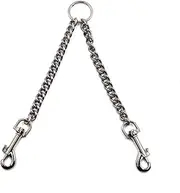 TOBBOMEY Pet Supplies Double Head Pulling Rope Dog and Puppy Traction Strap Fashion Pet Chain Dog Lead
