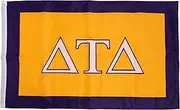 Desert Cactus Delta Tau Delta Flags Offical Banners DTD Delts Fraternity Chapter 100% Nylon Indoor Outdoor 3x5 (Embroidered Chapter)