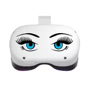 Anime Eyes Eyelashes Vinyl Decal Fits: Oculus Quest Rift PSVR Quest 2 VR Headset