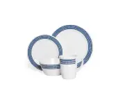 16 Piece Melamine Dinner Set - Blue Moon