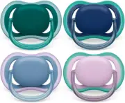 Philips Ultra Air Soother, 6-18 Months, Plain Mixed 2-Pack, SCF085/38