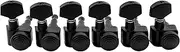 Musiclily Pro 6 inline 2-pins Full Metal Guitar Locking Tuners Guitar Tuning Pegs Keys Machine Heads Set for Fender Strat Tele Electric Guitar, Black