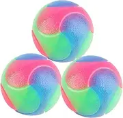 1/2/3 Bite Resistant Elastic Ball, Light Up Dog Balls Cat Balls, Flashing Elastic Ball Rubber Flashing Balls, Pet Rubber Chew Toy for Cats Dogs