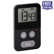 Digital Kitchen Timer With Light- Black Avanti Cooking Baking Alarm LCD Display