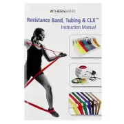 Thera-Band Resistance Band Tubing Book Manual Gym HOME Exercises Routines Guide