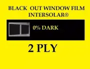 20" x 15 Feet Black Out Window film tint Extra Dark 0% USA Intersolar®