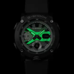 【CASIO 卡西歐】G-SHOCK 酷炫光芒 大錶徑 運動雙顯手錶-深灰色 47mm(GA-2000HD-8A)