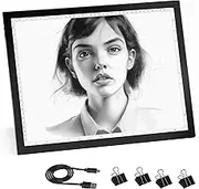 A3 Light Pad Tracing Light Board Drawing Light Box 2nd Gen Diamond Painting Light Pad Stepless Dimming Diamond Art Light Board for Artcraft Weeding Vinyl