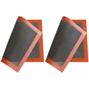 2 Pcs Wire Rack Baking Tray Countertop Heat Resistant Mats Safe Strong