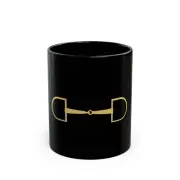 Horse Snaffle Bit 11oz Black Mug