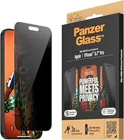 PanzerGlass Privacy Screen Protectors for iPhone 15 Pro Max