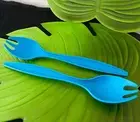 Tupperware Allegra Peacock Blue Salad Servers Brand New