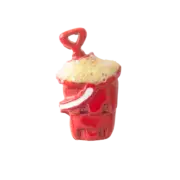 Origami Owl Red Sand Pail Charm