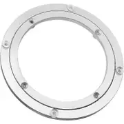 Aluminum Alloy Turntable Bearing, Heavy Duty Swivel Turntable Bearing Rotating Bearing Turntable Round Dining Table Smooth Swivel Plate Hardware, 8"