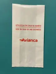 AVIANCA COLOMBIA BARF BAG