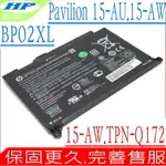 HP電池-惠普 BP02XL,HP PAVILION 15-AU,15-AW,15-AW000NP,15-AW003CY,15-AW006CY,