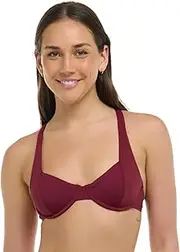 [EIDON] Women's Maya Soft Underwire Bikini Top with 2-Way Tie Back