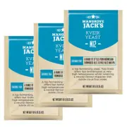 3 x Mangrove Jack's M12 Craft Series Kveik Beer Yeast 10.5g Home Brew Sachet
