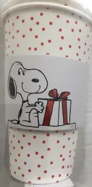 Peanuts~”Snoopy/Gift/Xmas”~16 oz To Go Cups, Lids & Sleeves~NEW~12 Ct.~FAST SHIP