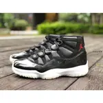 AIR JORDAN 11 RETRO 72-10 AJ11 大魔王 黑色 男鞋378037-002XZ1