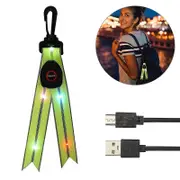 Led Flashing Light School Bag Rechargeable Led Reflectors Children's School Bag Safety Light Reflector Backpack Pendant For Jogging Hiking Running ...