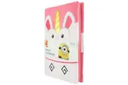 Despicable Me Unicorn Fluffy A5 Notebook (Pink/White) (One Size)