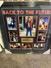 Michael J Fox,- Marty McFly Back to The Future Signed Collage presented superbly
