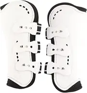 Horse Front Leg Boots Adjustable Breathable Open Protective White
