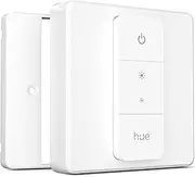 Classic Switch Cover for Philips Hue Dimmer V2, Compatible with Hue Switch Cover, Remote Light Switch Plate Adapter, 1-Gang (2-Pack)