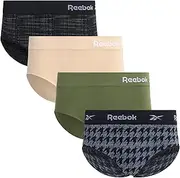[Reebok] Women’s Underwear – Seamless Hipster Briefs (4 Pack)