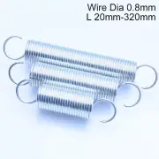 Hook Extension Springs Wire Dia 0.8mm Galvanised Spring Steel Tension Expansion
