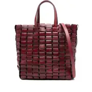 [Dragon Diffusion] Dragon Diffusion Woven Leather Tote Bag ONE SIZE RED