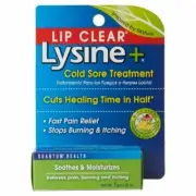 Quantum Health Lip Clear Lysine Ointment Cold Sore Treatment 0.25 oz Pack of 12