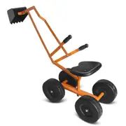 Costway Metal Sand Digger Ride on Excavator w/Swivel Seat &8" Wheels Outdoor Garden Beach Toy Sandpit