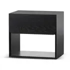 Lonny Oak Bedside Table - Black