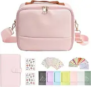 Hard Camera Case, Carrying Protective Bag, for Fujifilm Instax Mini 12/11/9/EVO/ 40/90/Link2/Liplay Camera Universal Digital Camera Case, Storage Protective Carrying Bag with Shoulder Strap (Pink)