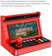 RETRO ARCADE GAMING MACHINE BUILDING SET