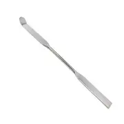 Stainless Steel Double Ended Micro Lab Spatula Sampler, Square & Round Angled