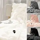 Throw Blanket Super Soft Faux Fur Throw Blanket Warm Cozy Fluffy Blanket SeJSE
