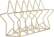 jojofuny 1Pc Star Desktop Book Rack Stylish Bookshelf Organizer for Office Home Construction Unique Decorative Storage Shelf for Magazines Books
