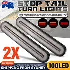 Pair LED Halo Neon Tail Lights sequential Rear taillight Car Truck Trailer Ute