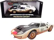 1966 Ford GT-40 MK II #98 White Black Hood Dirty 1/18 Diecast Shelby Collecti...